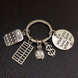 Accountant Keychain Bookkeeper Key Ring Key Chains Jewelry